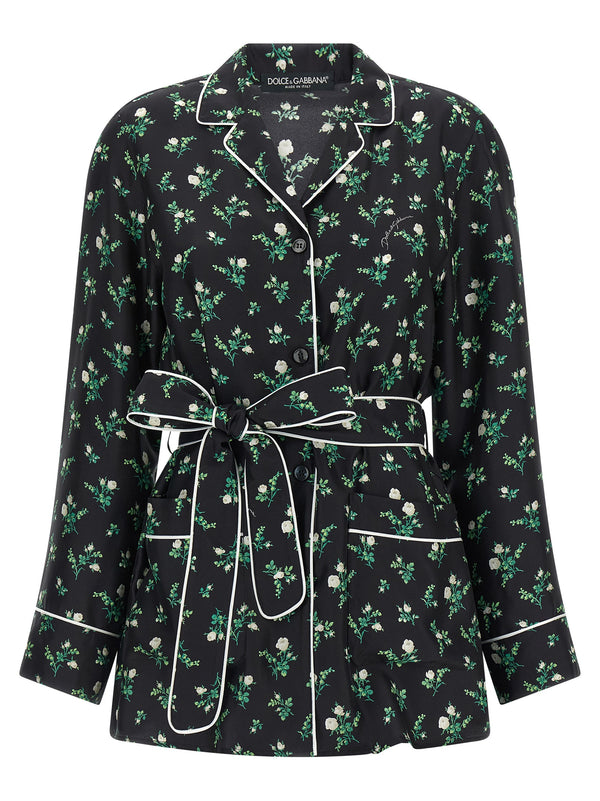 Dolce & Gabbana Black Silk Blouse