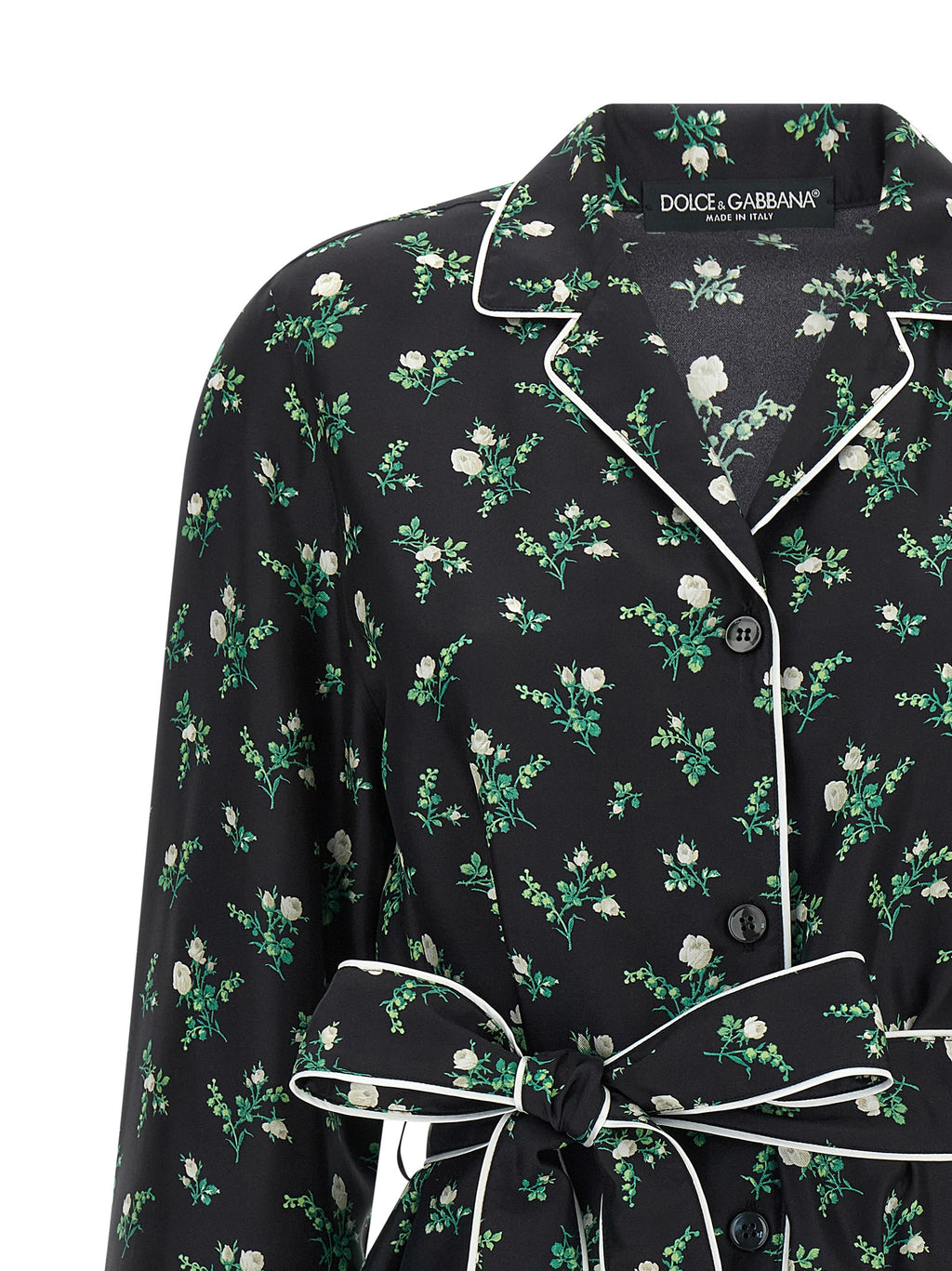 Dolce & Gabbana Black Silk Blouse