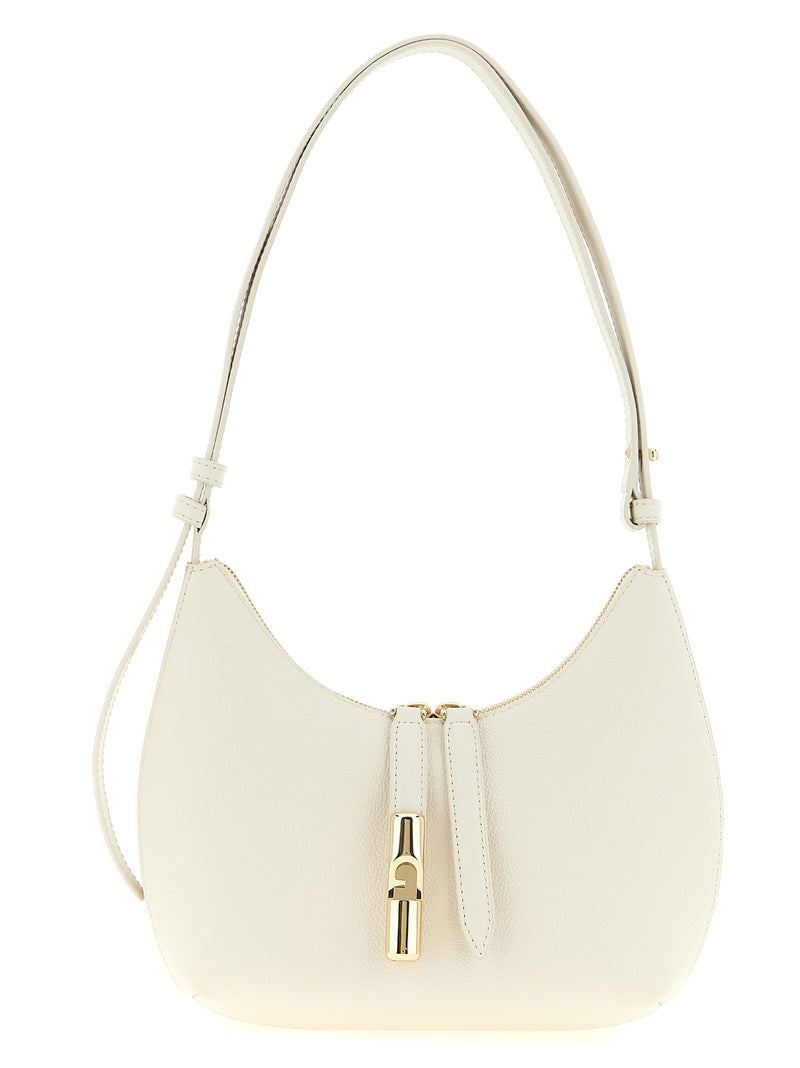 Furla White Calfskin Shoulder Bag
