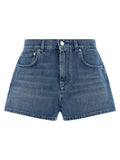 Moschino Blue Cotton Bermuda Shorts