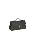 Alexander McQueen Black Calf Leather Bos Taurus Handbag