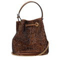 Versace Brown Satin Handbag