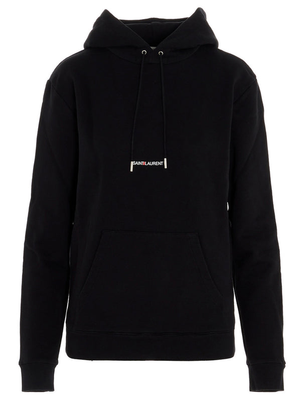 Saint Laurent Black Cotton Sweatshirt