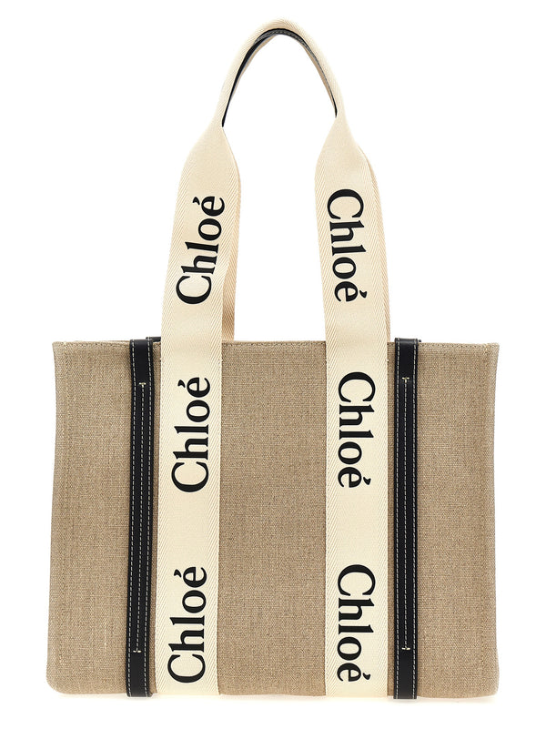 Chloé Beige Calfskin Tote Bag