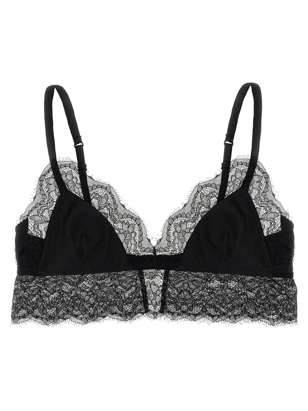 Dolce & Gabbana Black Silk Bra