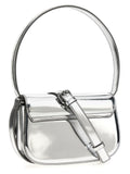 Diesel Silver Cowhide Shoulder Bag