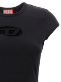 Diesel Black Cotton Short Dress
