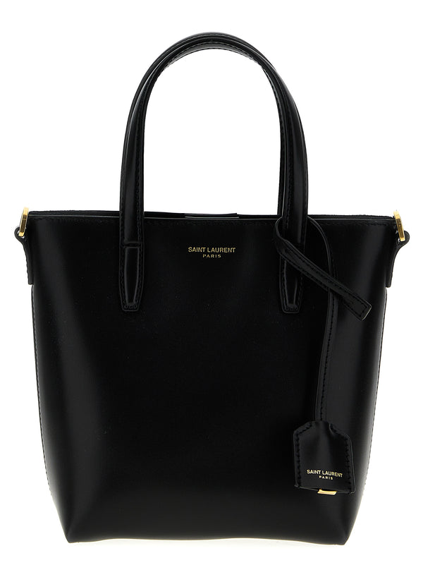 Saint Laurent Black Calfskin Tote Bag