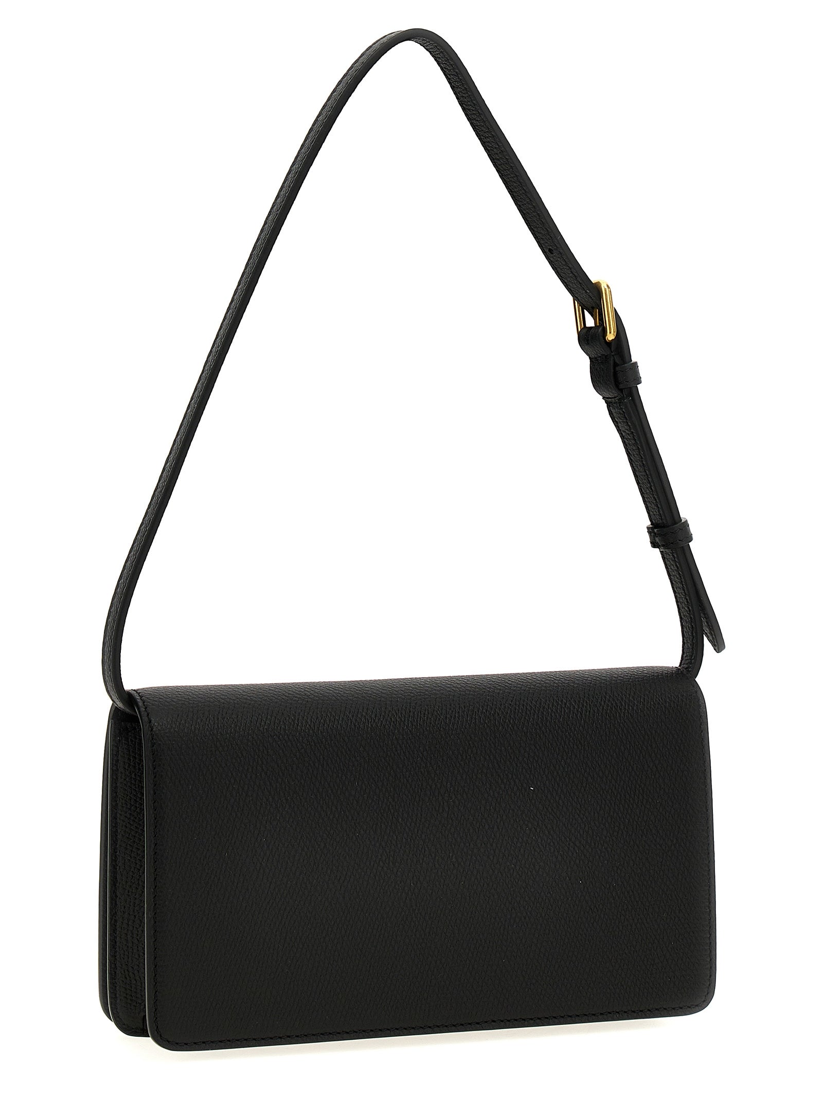 Valentino Garavani Black Calfskin Shoulder Bag