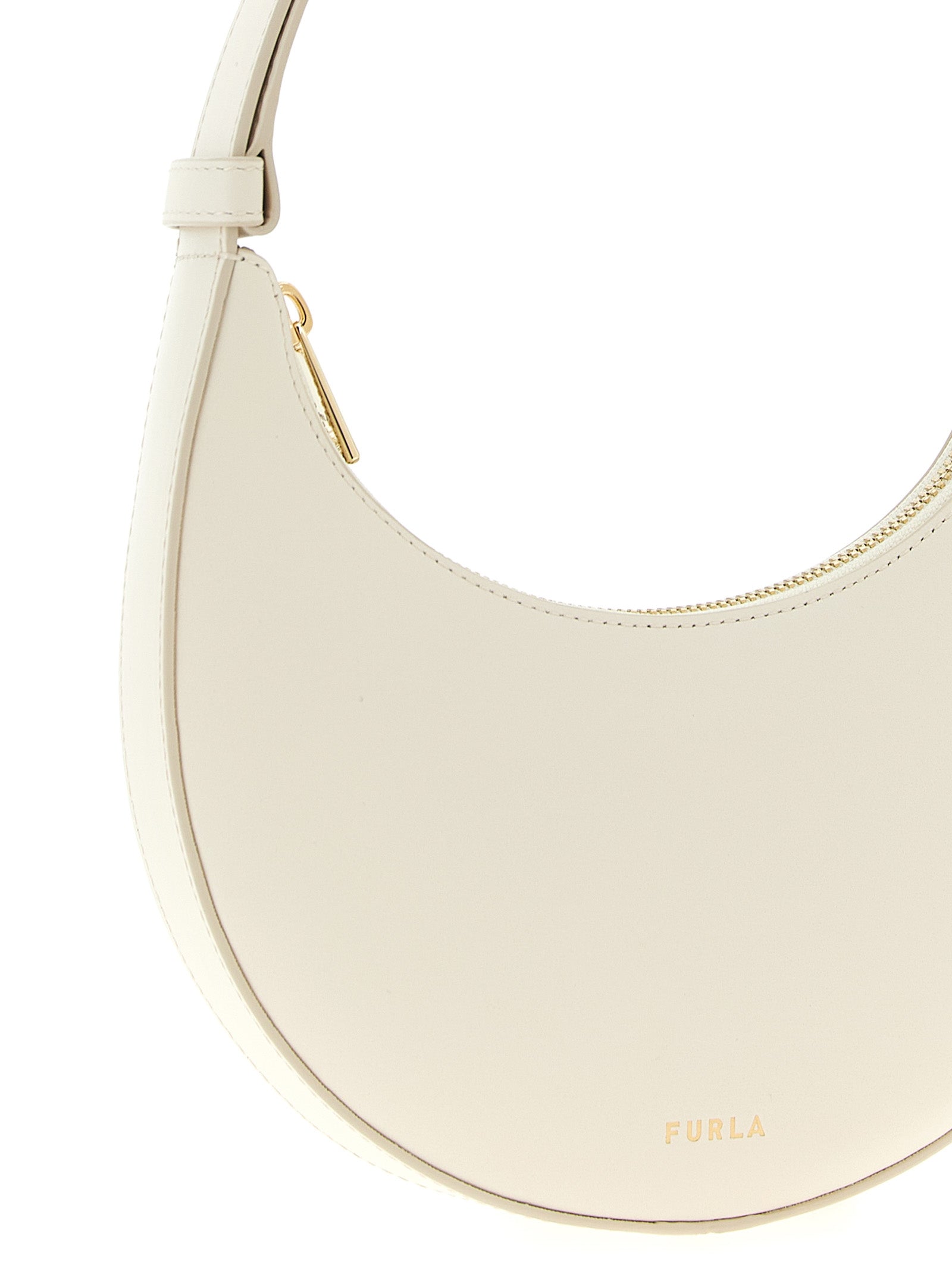 Furla White Leather Shoulder Bag