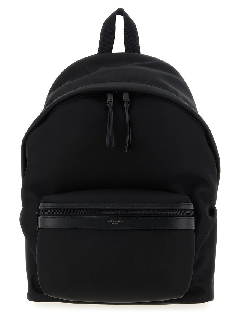 Saint Laurent Black Polyamide Backpack
