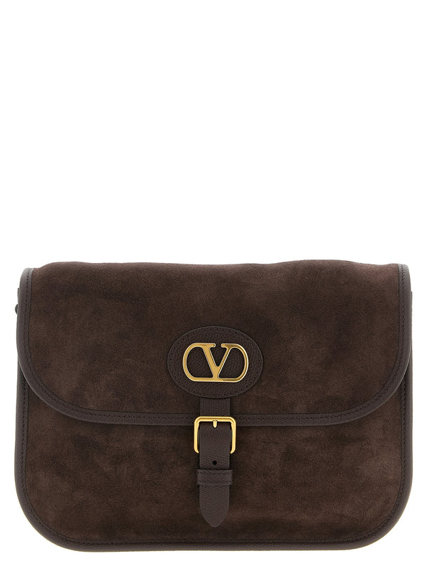 Valentino Garavani Brown Cowhide Crossbody Bag