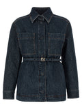 Fendi Blue Cotton Denim Jacket