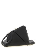 The Attico Black Calfskin Clutch Bag