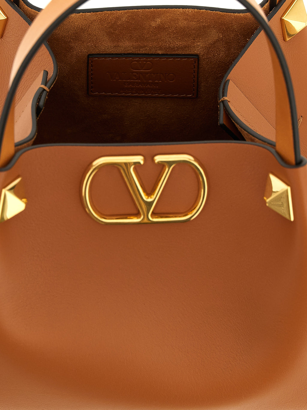Valentino Garavani Brown Calfskin Tote Bag