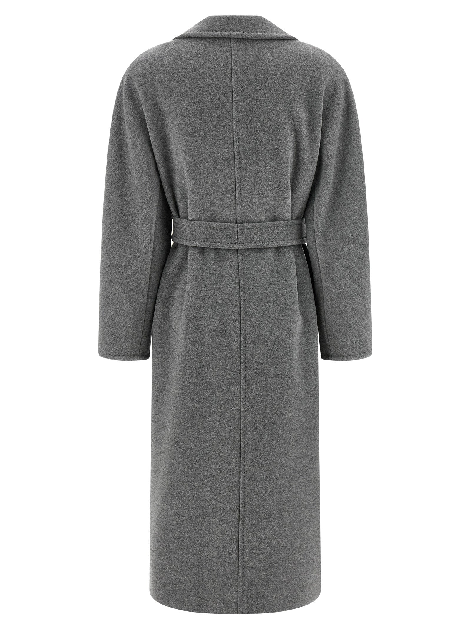 Max Mara Gray Virgin Wool Coat