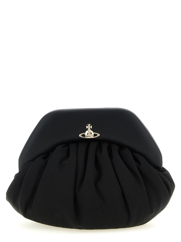 Vivienne Westwood Black Viscose Clutch Bag