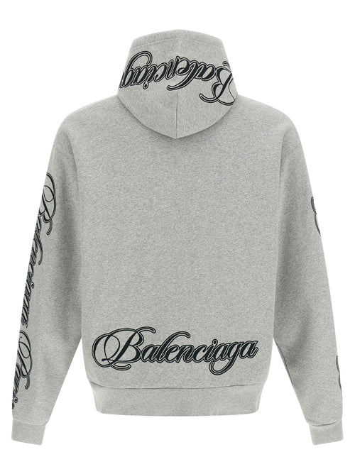 Balenciaga Gray Cotton Sweatshirt