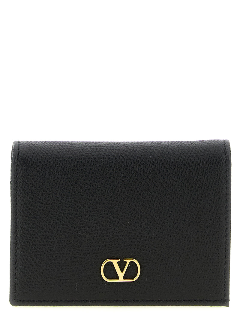 Valentino Garavani Black Calfskin Cardholder