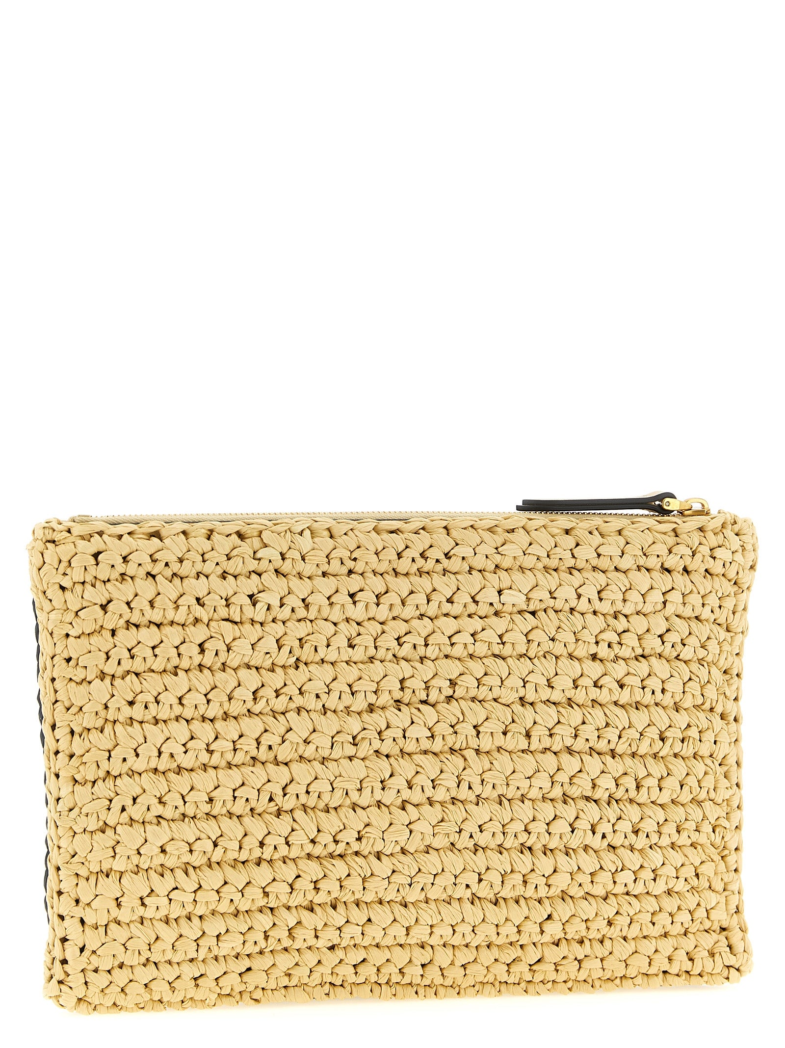 Valentino Garavani Black Viscose Clutch Bag