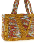 Valentino Garavani Multicolor Viscose Tote Bag