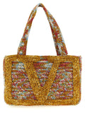 Valentino Garavani Multicolor Viscose Tote Bag