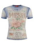 Diesel Blue Cotton T-Shirt