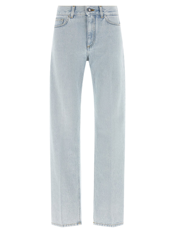 Givenchy Blue Cotton Straight-Leg Jeans