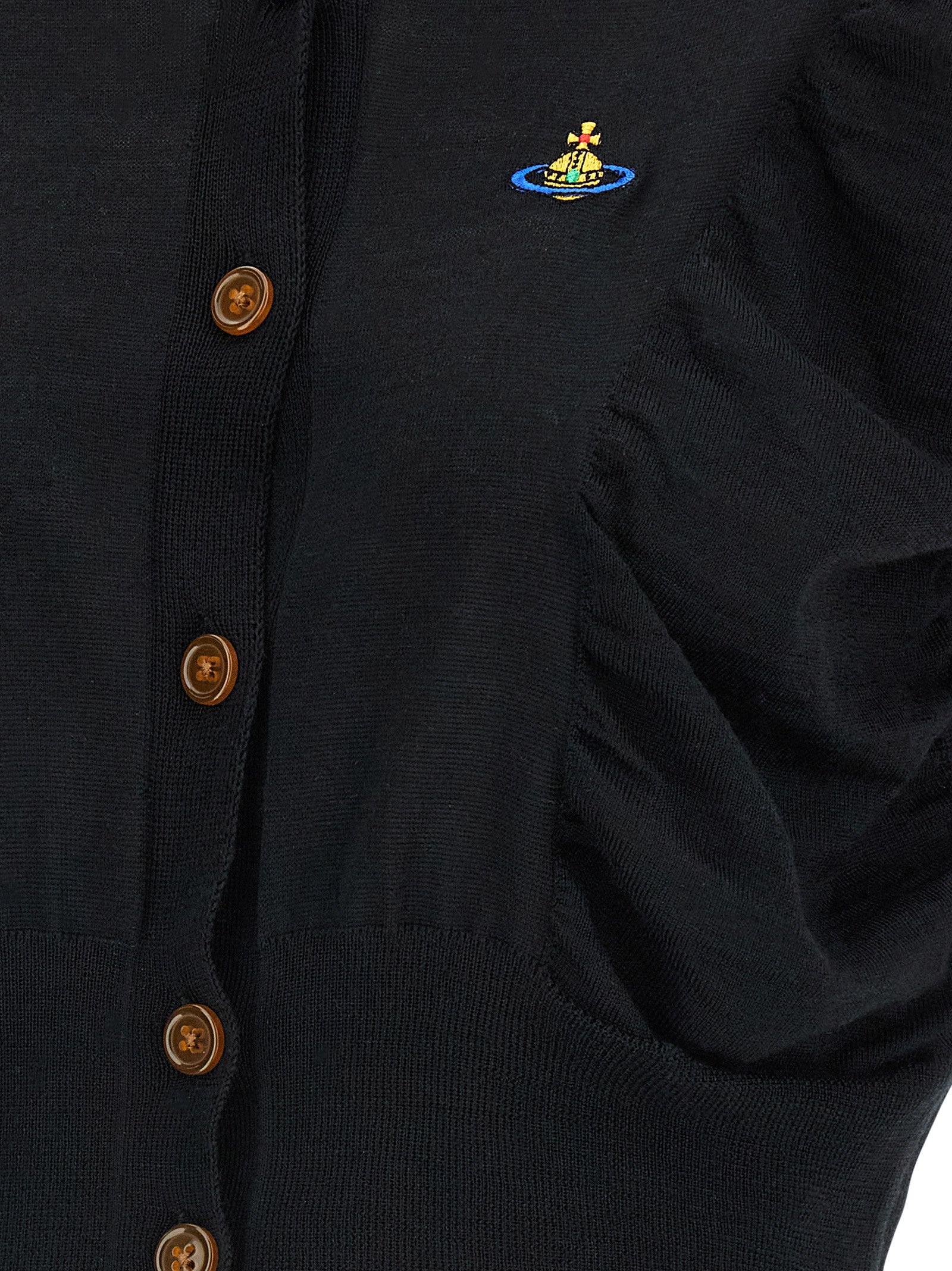 Vivienne Westwood Black Wool Cardigan