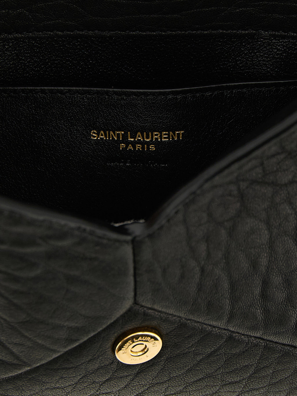 Saint Laurent Black Lamb Leather Crossbody Bag