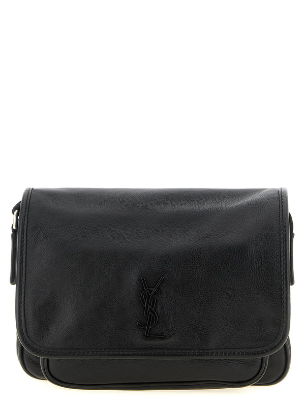 Saint Laurent Black Calfskin Crossbody Bag