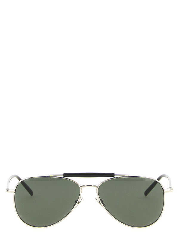 Saint Laurent Silver Acetate Sunglasses