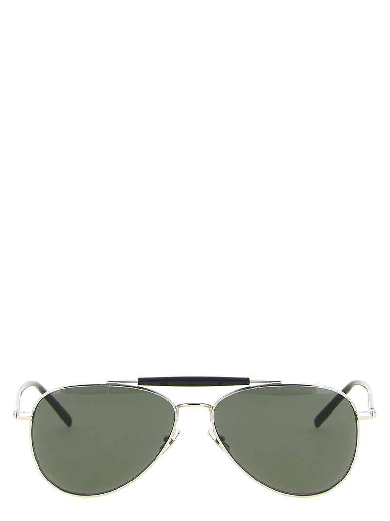 Saint Laurent Silver Acetate Sunglasses