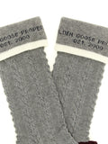 Golden Goose Gray Cotton Socks