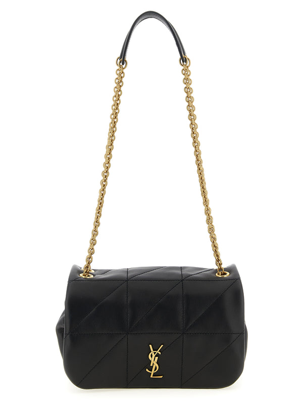 Saint Laurent Black Lamb Leather Shoulder Bag
