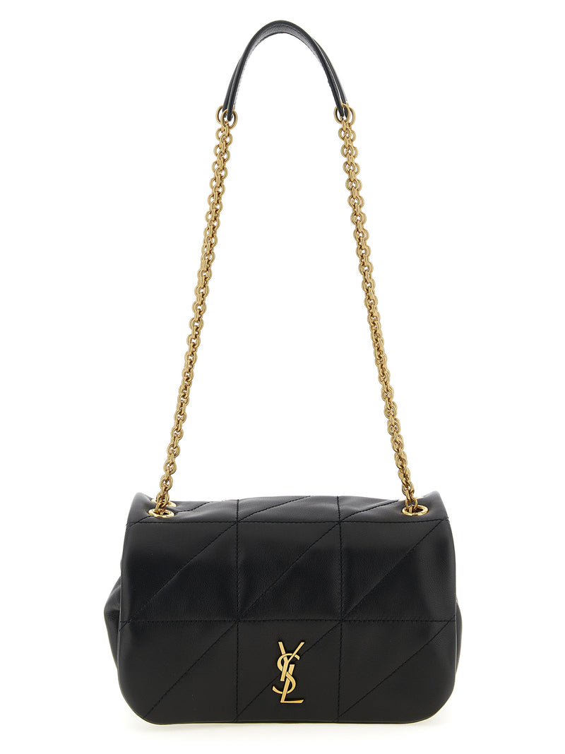 Saint Laurent Black Lamb Leather Shoulder Bag