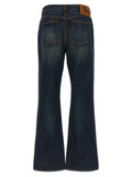 Burberry Blue Cotton Flared Jeans