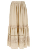 Max Mara Beige Linen Mini Skirt