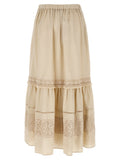 Max Mara Beige Linen Mini Skirt