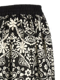 Max Mara Bicolor Cotton Flared Pants