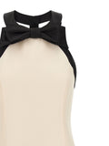 Valentino Garavani Bicolor Virgin Wool Short Dress
