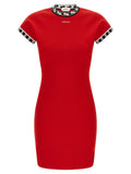 Versace Multicolor Cotton Short Dress