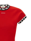 Versace Multicolor Cotton Short Dress
