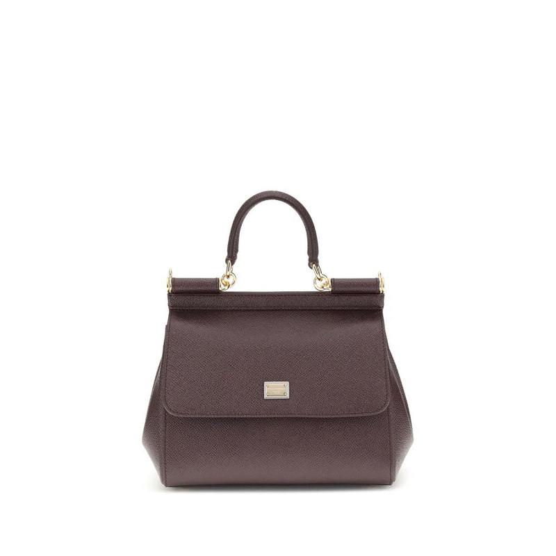 Dolce & Gabbana Brown Calf Leather Bos Taurus Shoulder Bag