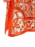 Dolce & Gabbana Orange Silk Blouse