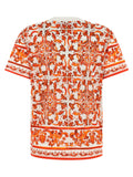 Dolce & Gabbana Orange Cotton T-Shirt