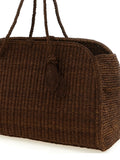Jacquemus Brown Raffia Tote Bag
