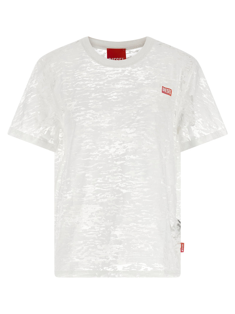 Diesel White Cotton T-Shirt