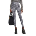 Versace Black Elastane Leggings