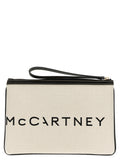Stella McCartney Beige Cotton Clutch Bag